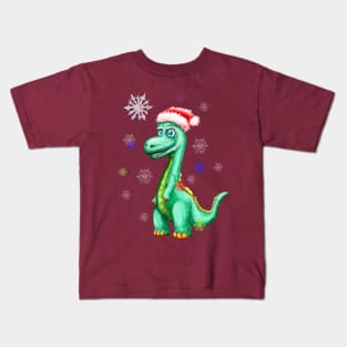 Dinosaur Merry Christmas! Kids T-Shirt